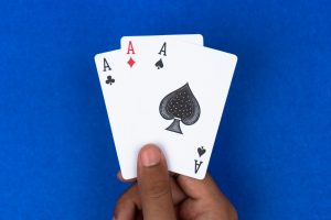 Three aces in Teen Patti